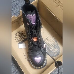 SOLD Dr. Martens Black and Purple Women's Boots